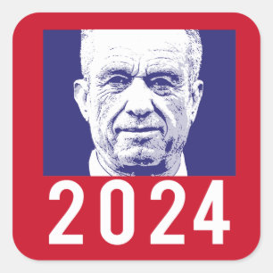 STICKER CARRÉ ROBERT F KENNEDY JR. 2024