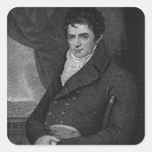 Sticker Carré Robert Fulton (1765-1815), gravé par George Park