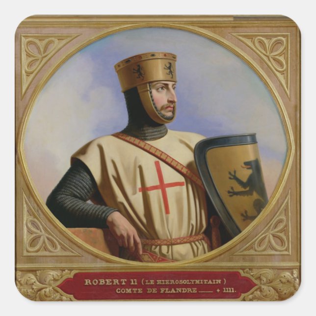 Sticker Carré Robert II le Hiérosolymitain, comte de (Devant)