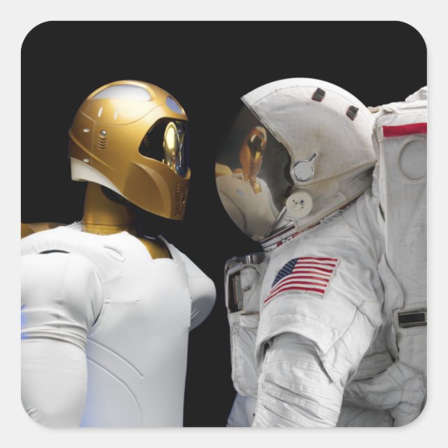 Sticker Carré Robonaut 2, un astronaute habile dextérité et huma (Devant)