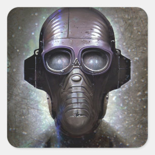 Sticker Carré Robot