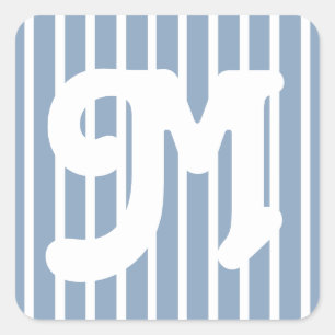 Sticker Carré Rock Blue Safari Stripe