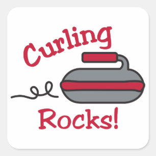 Sticker Carré Rocks de curling