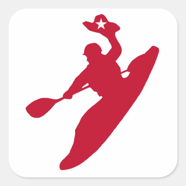 Sticker Carré Rodeo Kayak (Devant)