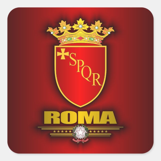 Sticker Carré Roma (Rome) (Devant)