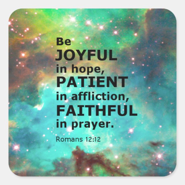 Sticker Carré Romains 12:12 (Devant)