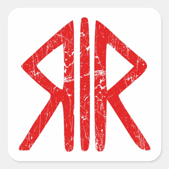 Sticker Carré Roman Way Dieux religion symbole antique antiquité (Devant)