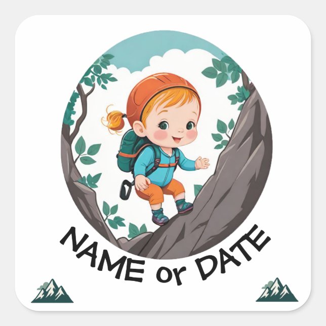 Sticker Carré Rond comestible (Devant)