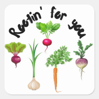 Sticker Carré Rootin' pour toi