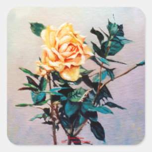 Sticker Carré Rosa/Rose