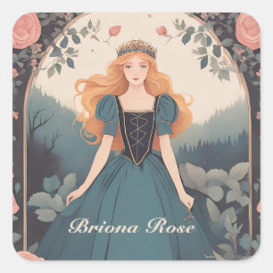Sticker Carré Rose