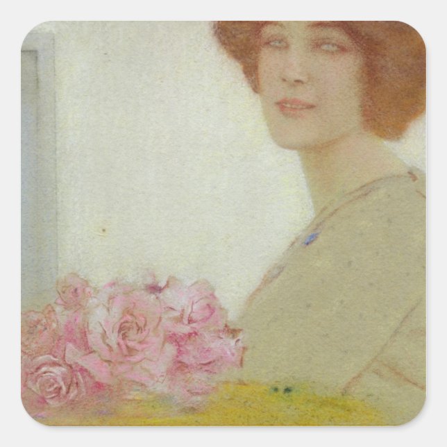 Sticker Carré Rose, 1912 (Devant)