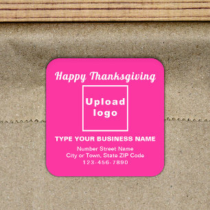 Sticker Carré rose de Thanksgiving