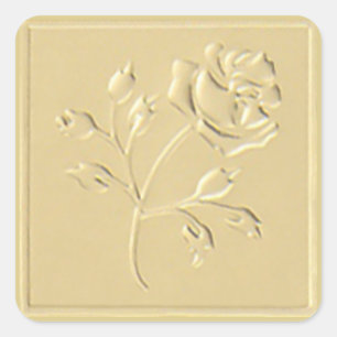 Sticker Carré Rose d'or