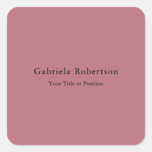 Sticker Carré Rose Gold Color Professional tendance moderne plai