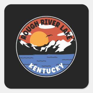Sticker Carré Rough River Lake Kentucky Sunset