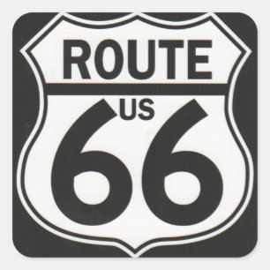 Sticker Carré Route 66 - La route mère