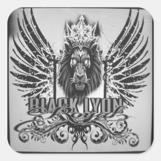 Sticker Carré Royal black Lyon 