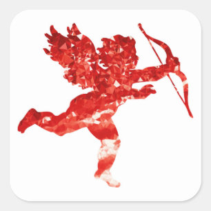 STICKER CARRÉ RUBY CUPID