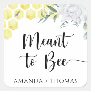 Sticker Carré Ruches - Faits pour les abeilles