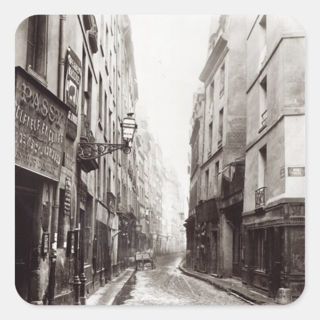 Sticker Carré Rue Aumaire, rue Volta, Paris, 1858-78 (Devant)