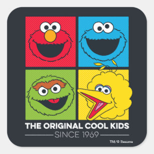 Sticker Carré Rue Sésame   Les Enfants Cool d'origine