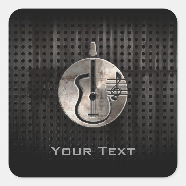 Sticker Carré Rugged Acoustic (Devant)