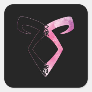 Sticker Carré Rune de Shadowhunters - silhouette de hakf (l'eau