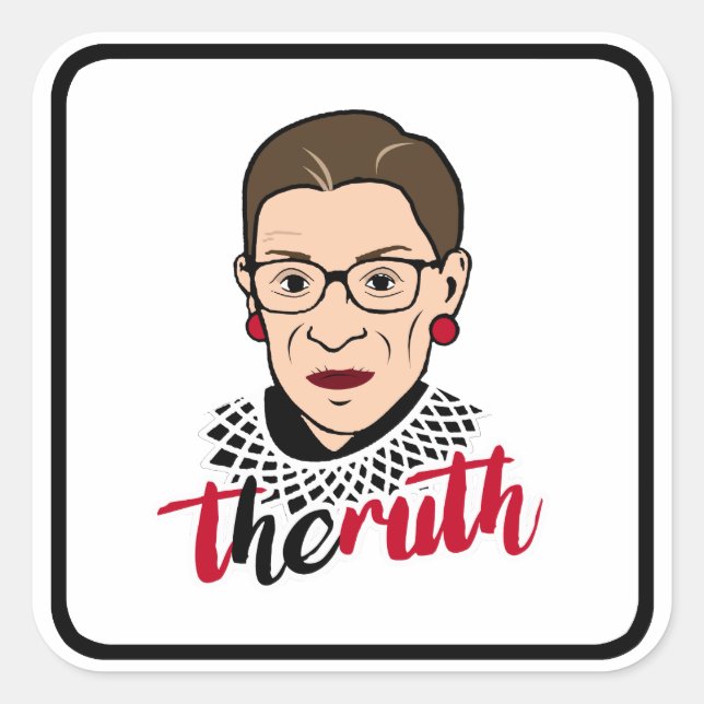 Sticker Carré Ruth - La vérité est la vérité — (Devant)