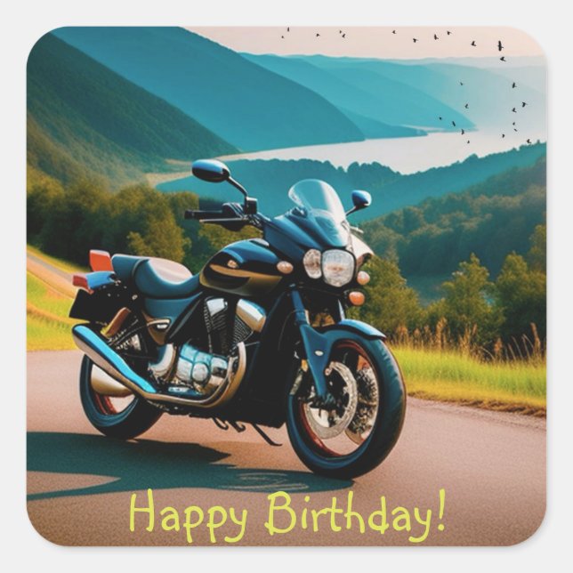 Sticker Carré Sa moto (Devant)