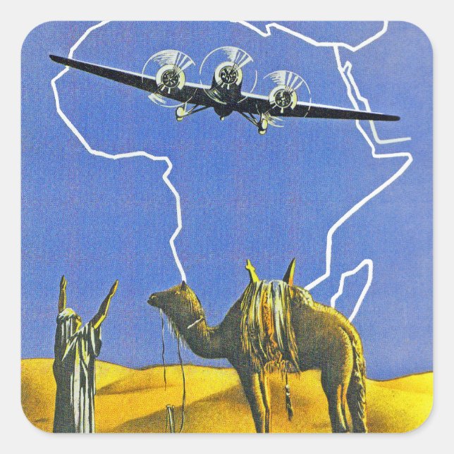 Sticker Carré Sabena ~ Belgique Congo (Devant)