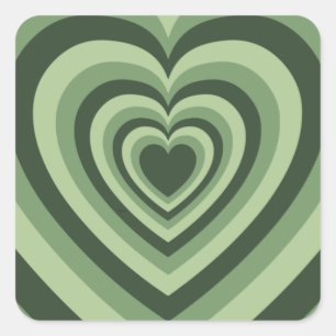 Sticker Carré Sage Green Latte Love Coffee Heart Case-Mate iPhon