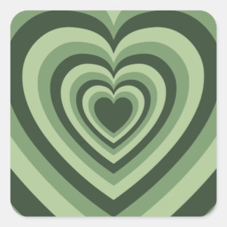 Sticker Carré Sage Green Latte Love Coffee Heart Case-Mate iPhon