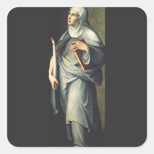 Sticker Carré Saint Bridget de Suède (Devant)