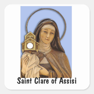 Sticker Carré Saint Clare d'Assise