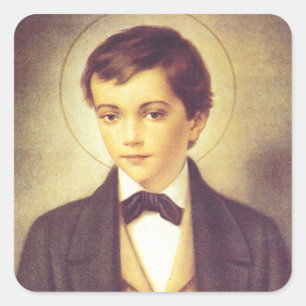 Sticker Carré Saint Dominic Savio étudiant de John Bosco