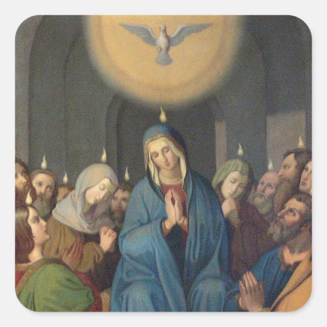 Sticker Carré Saint-Esprit Bienheureuse Vierge Marie Confirmatio (Devant)