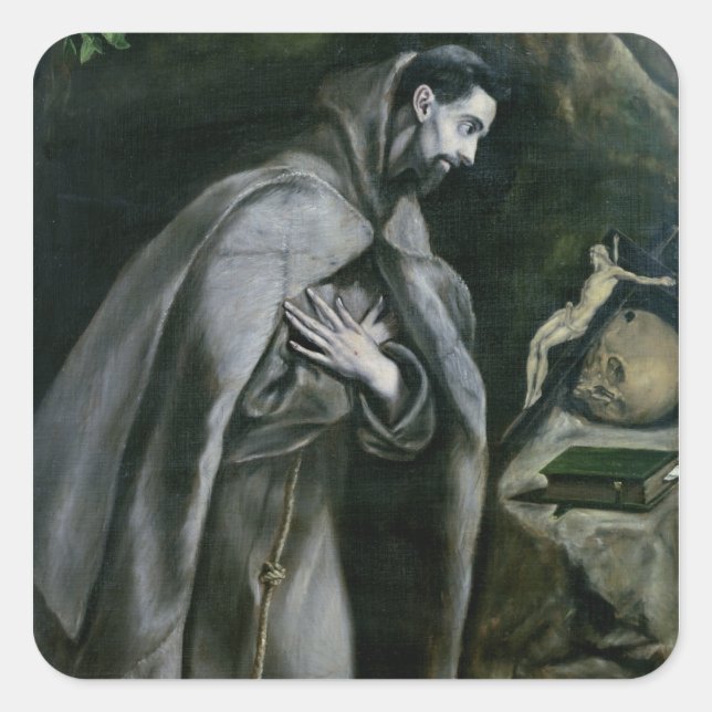 Sticker Carré Saint François d'Assise, 1580-1595 (Devant)