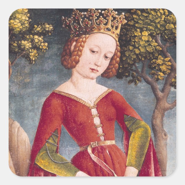 Sticker Carré Saint George et le Dragon (Devant)