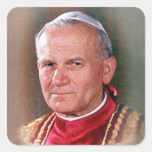 Sticker Carré Saint Jean-Paul II