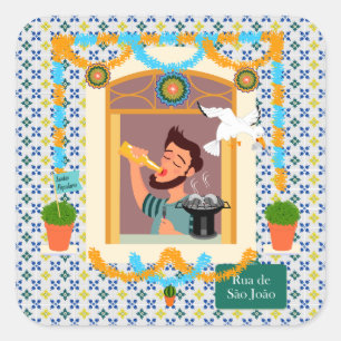 Sticker Carré Saint John Portugais Festa Voisin