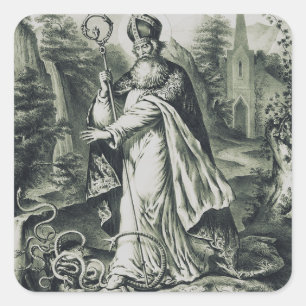 Sticker Carré Saint Patrick patron de l'Irlande