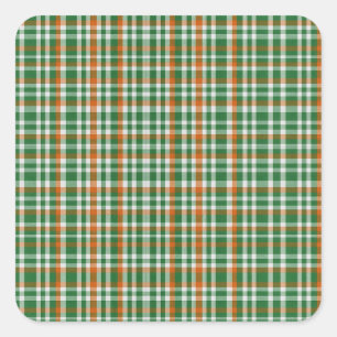 Sticker Carré Saint Patrick's day Irlande Drapeau couleur en vic