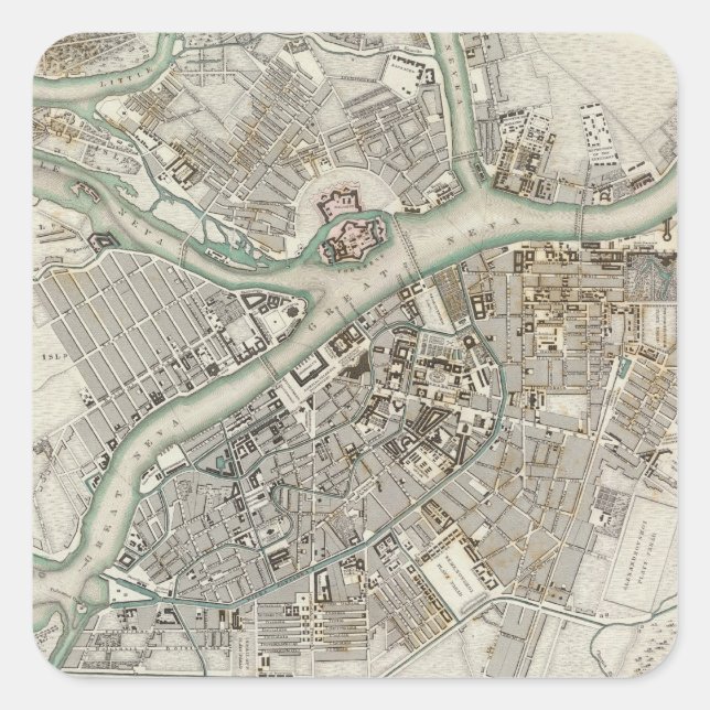 Sticker Carré Saint-Pétersbourg (Devant)