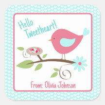 Saint Valentin mignonne Birdie Bonjour Tweetheart 