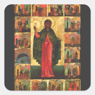 Sticker Carré Sainte Anastasia la Délivrance Art Byzantin