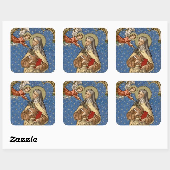 Sticker Carré Sainte-Thérèse d'Avila (SAU 28) (Feuille)