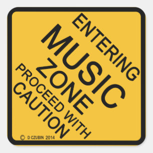 Sticker Carré Saisir une zone de musique