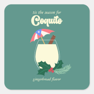 Sticker Carré Saison Coquito