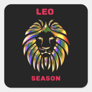 Sticker Carré Saison Leo